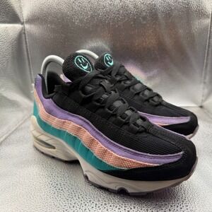 Size 5Y Nike Air Max 95 Low Have A Nike Day‎ Black Jade Kids Sneakers CI5645-001